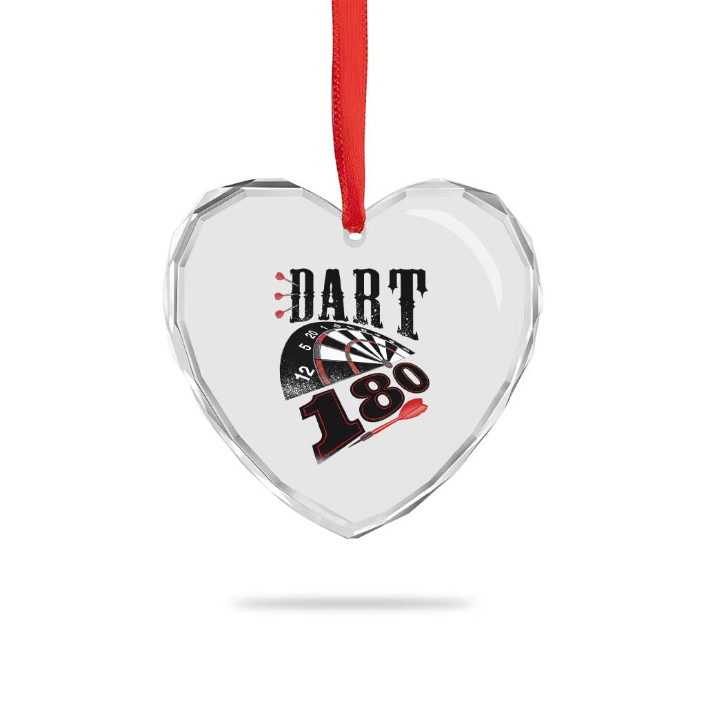 Max Score 180 Darts Lover Heart Crystal Glass Ornament Darts Team Party Gift TS12 Print Your Wear