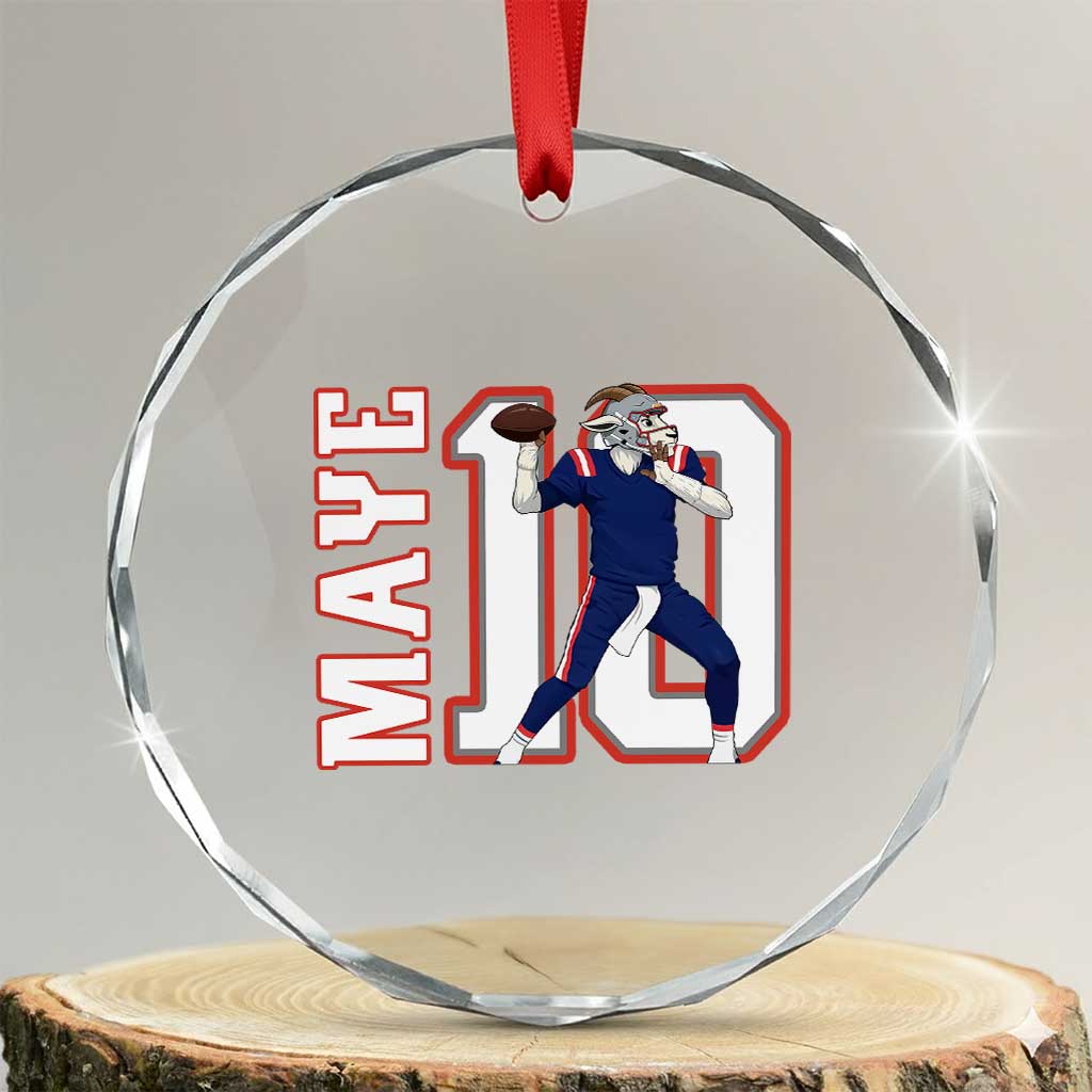 Maye Lover Crystal Glass Ornament QB 10 Player Fan TS12 Transparent Glass 3'' Circle Print Your Wear