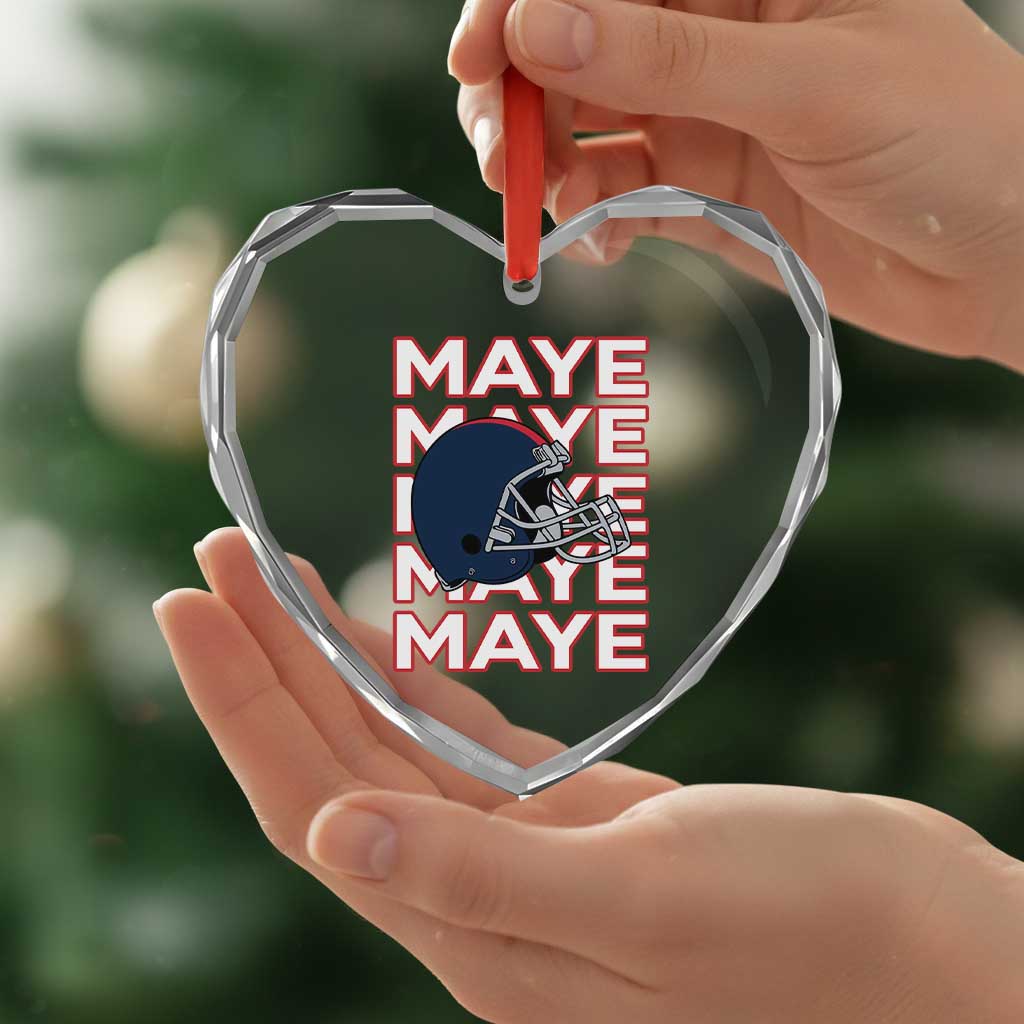 Maye Lover Heart Crystal Glass Ornament NE Quarterback Fan Gift TS12 Print Your Wear