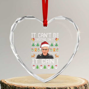 McCarthy It Cant Be Ugly Christmas Heart Crystal Glass Ornament Retro Football Fan TS10 Transparent Glass 3'' Heart Print Your Wear