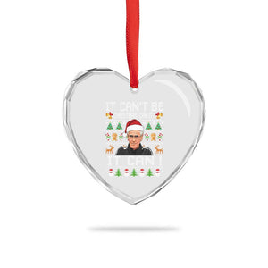 McCarthy It Cant Be Ugly Christmas Heart Crystal Glass Ornament Retro Football Fan TS10 Print Your Wear