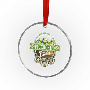 Mccockin Cider Crystal Glass Ornament Funny St Patrick's Day TS02 Print Your Wear