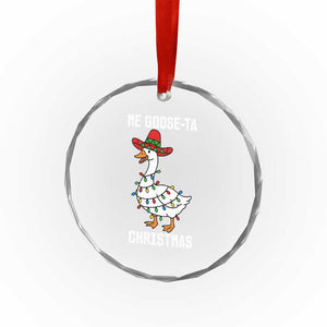 Me Goose Ta Crystal Glass Ornament Funny Mexican Christmas TS14 Print Your Wear