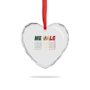 Me Vale Mexican Flag Heart Crystal Glass Ornament Sarcastic Saying Latino Spanish Slang TS10 Print Your Wear