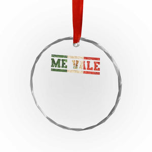 Me Vale Mexican Flag Latino Spanish Slang Crystal Glass Ornament TS11 Print Your Wear