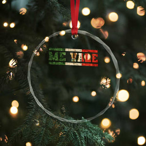 Me Vale Mexican Flag Latino Spanish Slang Crystal Glass Ornament TS11 Print Your Wear