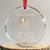 Me Waiting For Total Solar Eclipse 2045 Crystal Glass Ornament Funny Skeleton American Totality TS02 Transparent Glass 3'' Circle Print Your Wear
