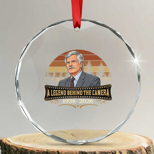 Media Mogul Turner Memorial Crystal Glass Ornament A Legend Behind The Camera TS14 Transparent Glass 3'' Circle Print Your Wear