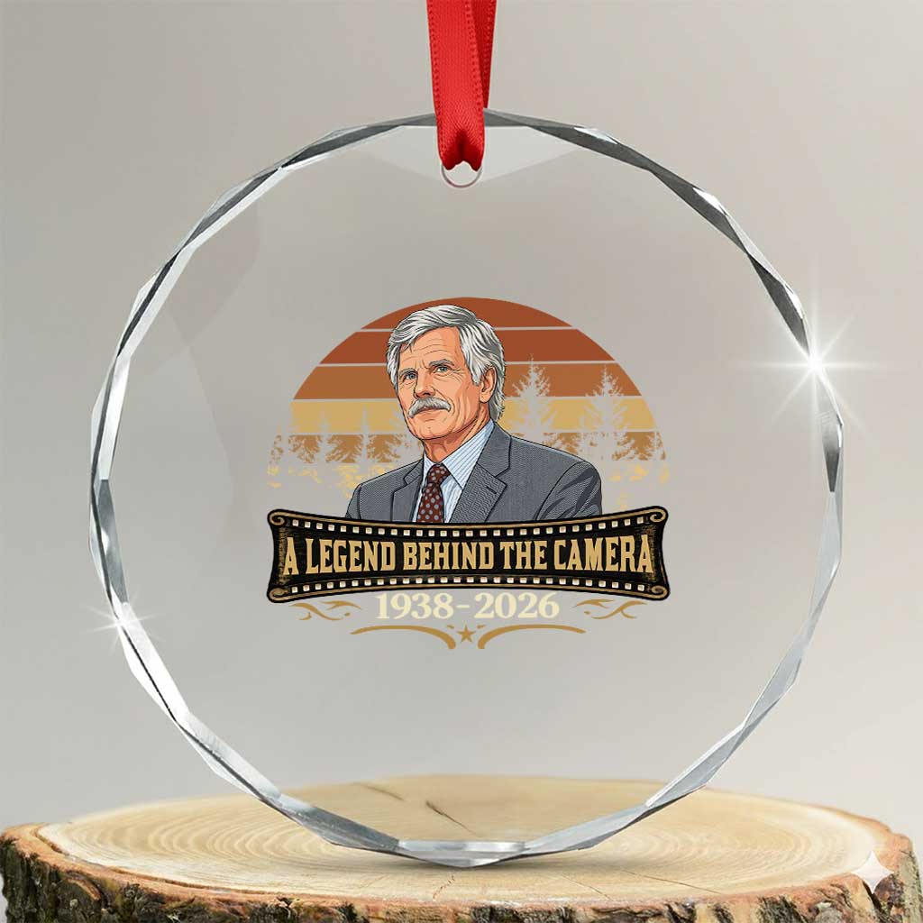 Media Mogul Turner Memorial Crystal Glass Ornament A Legend Behind The Camera TS14 Transparent Glass 3'' Circle Print Your Wear