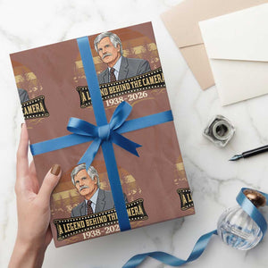 Media Mogul Turner Memorial Wrapping Paper Roll A Legend Behind The Camera TS14 Mocha Print Your Wear
