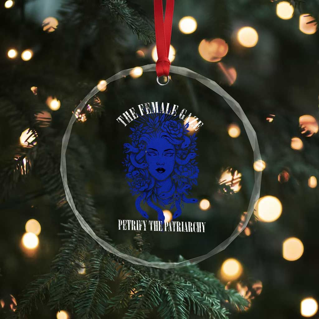 Medusa Feminist Crystal Glass Ornament Womens Rights Mythical Empowerment Graphic TS10 Print Your Wear