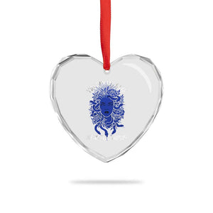 Medusa Feminist Heart Crystal Glass Ornament Womens Rights Mythical Empowerment Graphic TS10 Print Your Wear