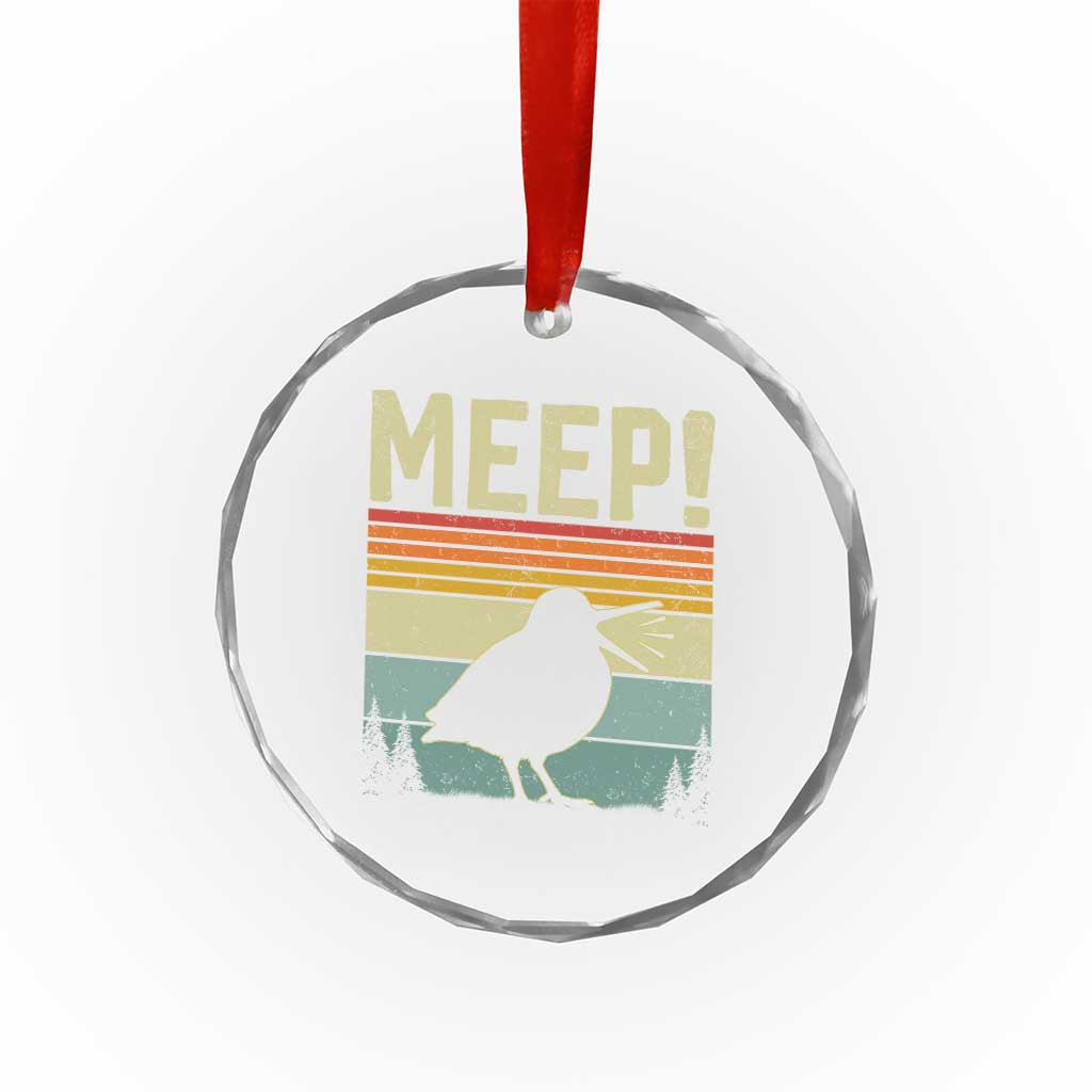 Meep Woodcock Crystal Glass Ornament Funny Nature Lover TS14 Print Your Wear