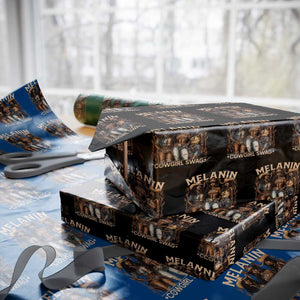 Melanin Cowgirls Wrapping Paper Roll Black History Month African Melanin Pride TS10 Black Print Your Wear