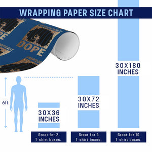 Melanin Queen Glitter Print Wrapping Paper Roll Unapologetically Dope TS12 Print Your Wear