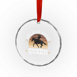Melanin Rodeo Queen Crystal Glass Ornament Cowgirl Riding Horse African American Cowgirls Retro TS02 Print Your Wear