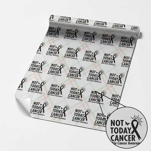 Melanoma Awareness Skin Cancer Warrior Wrapping Paper Roll Not Today Cancer TS12 Christmas Plaid Print Your Wear