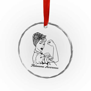 Melanoma Awareness Strong Woman Crystal Glass Ornament Feminist Warrior TS12 Print Your Wear