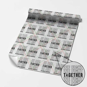 Melanoma Support Warrior Wrapping Paper Roll We Fight Together TS12 Christmas Plaid Print Your Wear