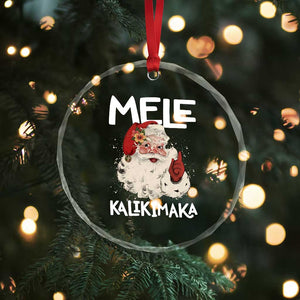 Mele Kalikimaka Crystal Glass Ornament Hawaii Christmas Party Santa TS10 Print Your Wear