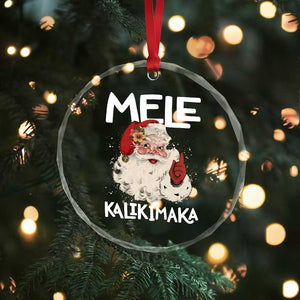 Mele Kalikimaka Crystal Glass Ornament Hawaii Christmas Party Santa TS10 Print Your Wear