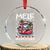 Mele Kalikimaka Hawaiian Christmas In July Hawaii Santa Crystal Glass Ornament Palm Tree Beach Tropical Xmas Gift Family Holiday TS10 Transparent Glass 3'' Circle Print Your Wear