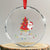 Mele Kalikimaka Hawaiian Xmas In July Hawaii Santa Crystal Glass Ornament Watermelon Summer Tree Tropical Gift Family Holiday TS10 Transparent Glass 3'' Circle Print Your Wear