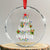 Mele Kalikimaka Hawaiian Xmas Tree Crystal Glass Ornament TS09 Transparent Glass 3'' Circle Print Your Wear