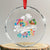 Mele Kalikimaka Tie Dye Xmas Turtle Crystal Glass Ornament TS09 Transparent Glass 3'' Circle Print Your Wear