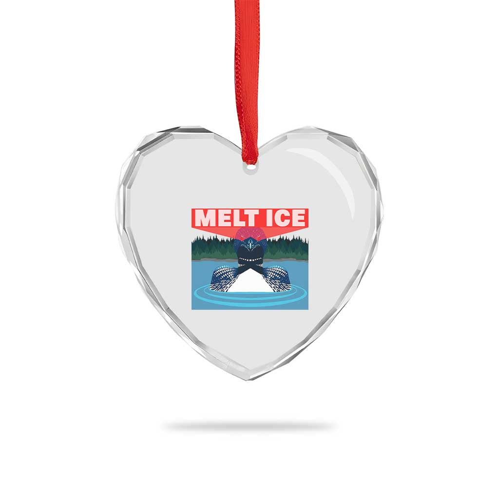 Melt Ice Red Eye Laser Loon Heart Crystal Glass Ornament Political Resistance Minnesota Protest TS02 Print Your Wear