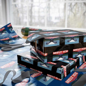 Melt Ice Red Eye Laser Loon Wrapping Paper Roll Political Resistance Minnesota Protest TS02 Black Print Your Wear
