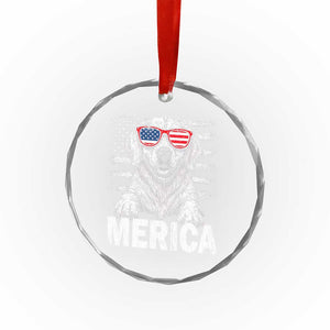 Merica Golden Retriever Crystal Glass Ornament Patriotic Dog US Flag 4th Of July TS02 Print Your Wear