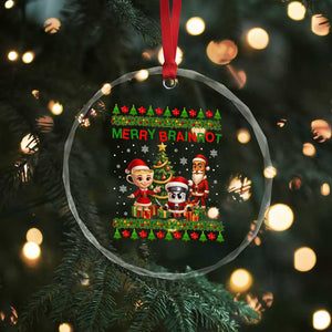 Merry Brainrot Crystal Glass Ornament Funny Ugly Christmas Italian Meme Gift TS12 Print Your Wear
