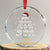 Merry Christmas Kiss My Ass His Ass Your Ass Happy Hanukkah Crystal Glass Ornament TS02 Transparent Glass 3'' Circle Print Your Wear