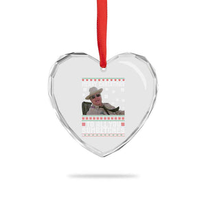 Merry Christmas To All You Sumbitches Heart Crystal Glass Ornament Funny Ugly Xmas Retro 80s Movie TS10 Print Your Wear