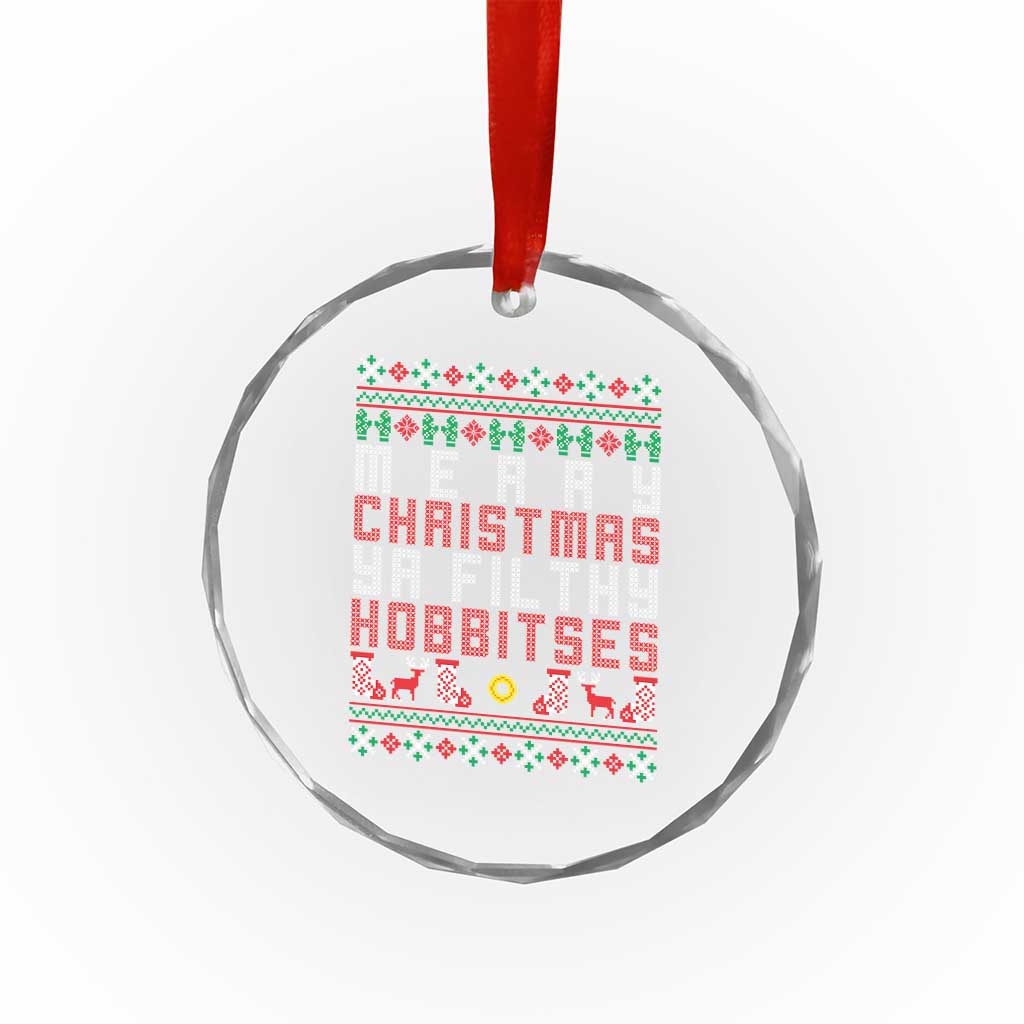 Merry Christmas Ya Filthy Animal Crystal Glass Ornament Funny Fantasy Movie Meme LOL Ugly Xmas TS10 Print Your Wear