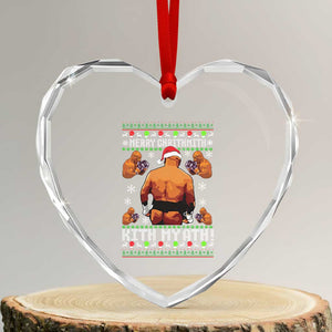 Merry Chrithmith Kith My Ath Funny Ugly Christmas Heart Crystal Glass Ornament TS10 Transparent Glass 3'' Heart Print Your Wear