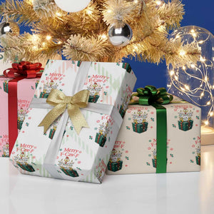 Merry F-Caw-F Chicken Wrapping Paper Roll Funny Christmas Gift TS12 Print Your Wear