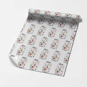 Merry F Caw F Duck Sarcastic Joke Gift Wrapping Paper Roll Funny Christmas Gift TS12 White Print Your Wear