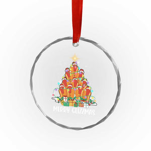 Merry Glizzmas Crystal Glass Ornament Funny Hotdog Christmas Tree TS02 Print Your Wear