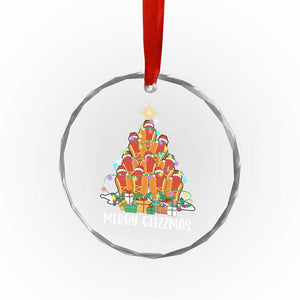 Merry Glizzmas Crystal Glass Ornament Funny Hotdog Christmas Tree TS02 Print Your Wear