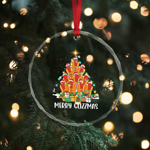 Merry Glizzmas Crystal Glass Ornament Funny Hotdog Christmas Tree TS02 Print Your Wear