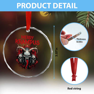 Merry Krampus Crystal Glass Ornament Horor Xmas Evil TS09 Print Your Wear