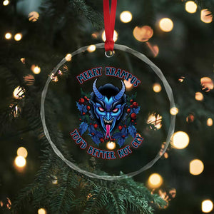 Merry Krampus Crystal Glass Ornament You'd Better Not Cry Horor Xmas TS09 Print Your Wear