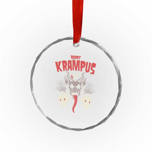 Merry Krampus Xmas Crystal Glass Ornament Naughty Xmas Psychobilly Horror TS02 Print Your Wear