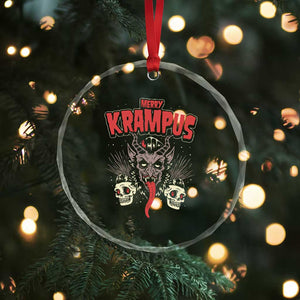Merry Krampus Xmas Crystal Glass Ornament Naughty Xmas Psychobilly Horror TS02 Print Your Wear