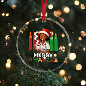 Merry Kwanzaa Crystal Glass Ornament Nurse African American Holiday Celebration Gift TS12 Print Your Wear