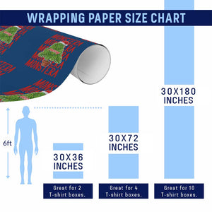 Merry Monstera Wrapping Paper Roll Plant Lover Xmas Gift TS12 Print Your Wear