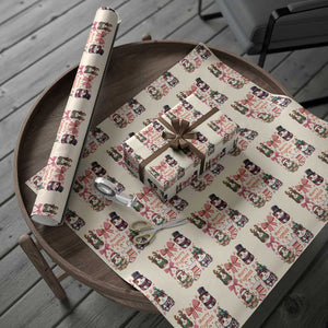 Merry Pigmas Wrapping Paper Roll Funny Guinea Pig Cavy Lover Holiday Gift TS12 Beige Print Your Wear