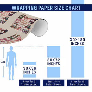 Merry Pigmas Wrapping Paper Roll Funny Guinea Pig Cavy Lover Holiday Gift TS12 Print Your Wear